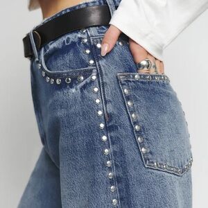 Reformation Cary High Rise Slouchy Wide Leg Jeans (size 26)